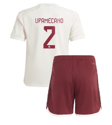 Bayern Munich Dayot Upamecano #2 Tredje trøje Børn 2023-24 Kort ærmer (+ korte bukser)